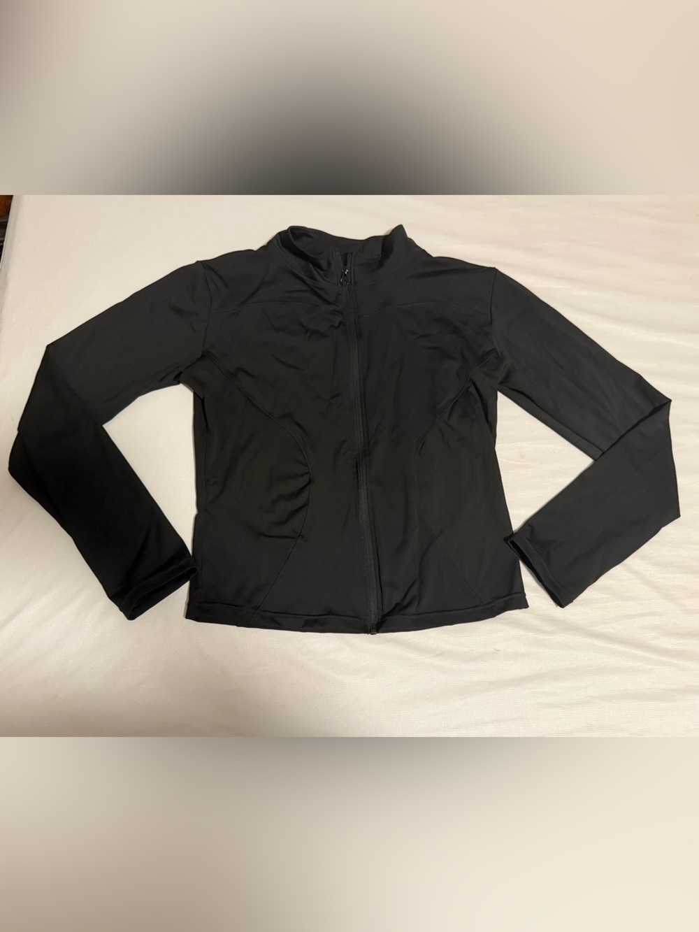 Women's Black Zip-Front Jacket